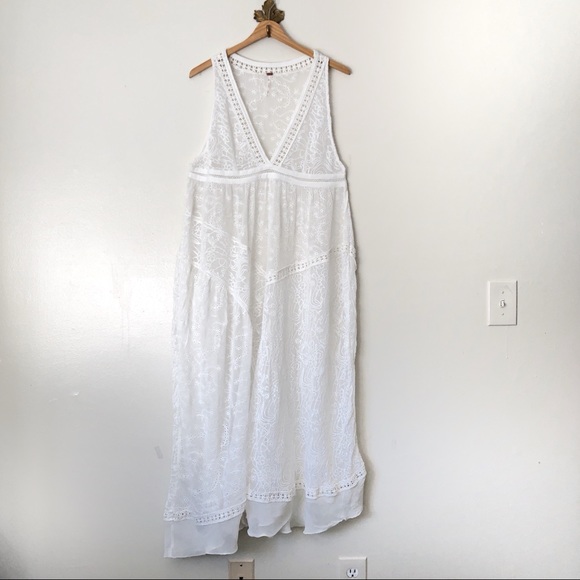 white maxi top